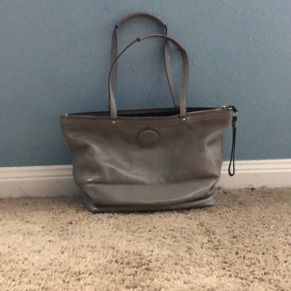 Gray Coach purse